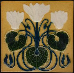 La Majolique Art Nouveau tile