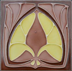 Servais Art Nouveau tile