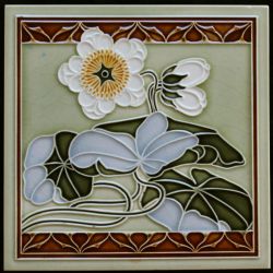 Boizenburg Art Nouveau tile