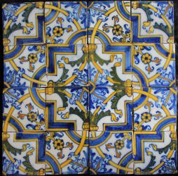 Portuguese tile panel