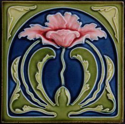 2738 Meissen Art Nouveau tile