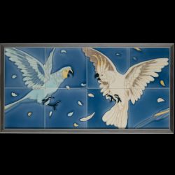 AN4829 Art Nouveau panel with birds Sold